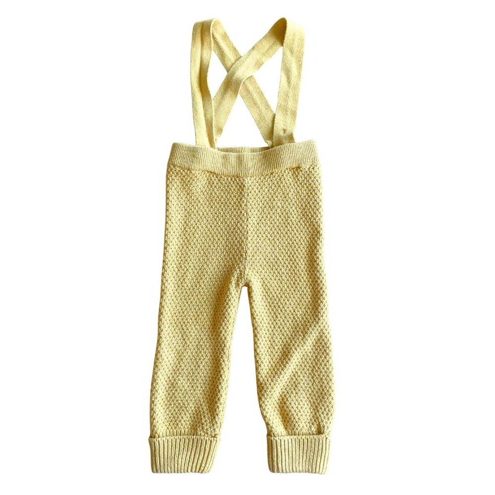 Kate Quinn Organic Cotton Modal Blend Sweater Cuff Suspender Jumpsuit Pants